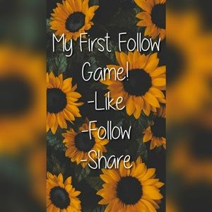 My First Follow Game!!! 💕🌻💕🌻